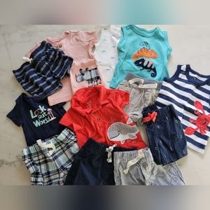Baby Boys Summer Bundle 0-3 Months
